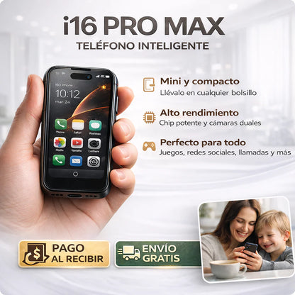 📱 i16 PRO MAX teléfono inteligente + Caja y Cargador Premium + Funda de Protección GRATIS + REGALO EXCLUSIVO 🔥